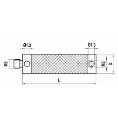 M3 удлинитель щупа из углепластика, L 50 мм, для систем ZEISS A-5004-0002