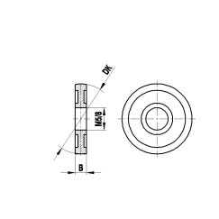 M5 сферический диск из высокопрочной стали, DK 30 мм, для систем ZEISS A-5555-0198